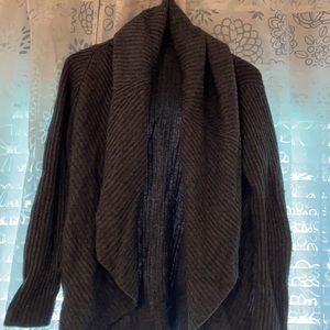 Gray Ellie Tahari Shawl Neck Cardigan